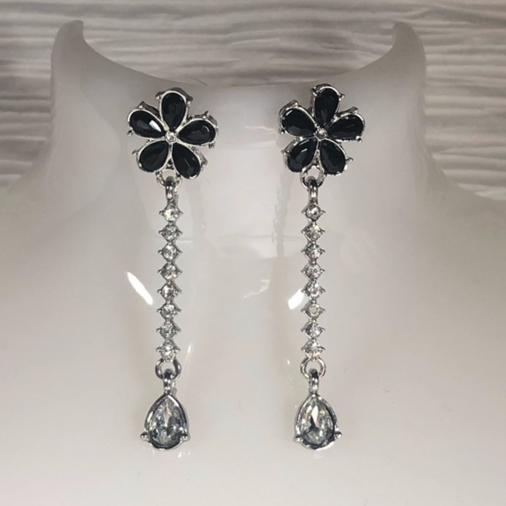 COPY - Charming Charlie Flower Rhinestone Dangle …